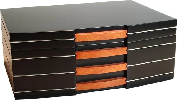 Humidor Black Finish smerigliato