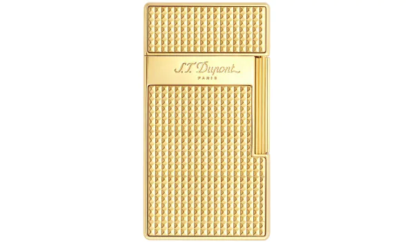 Accendino S.T. Dupont Biggy Diamond Head Oro 025009