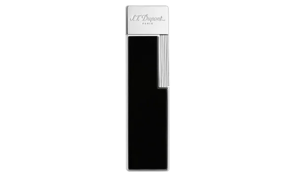  Accendino S.T. Dupont Twiggy Nero Laccato Cromo 030001