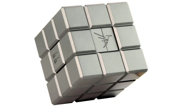 Accendino da Tavolo Colibri Heritage Cube Grigio Antracite